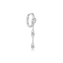 ANDYWEN 925 Sterling Silver Hoop Earrings Chain Link Luxury Earrings Irregular Cubic Zirconia Engagement Fine Jewelry m sidabras