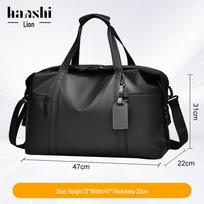 Men's Large-Capacity Fashion Travel Bag: Wet/Dry Separation, Gym, Shoulder & Messenger 2024J-905 juoda