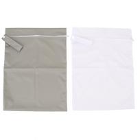2pcs Wet Bags Zippered Water Proof Portable Outdoor Storage Bag Organizer for Wet Clothes Green