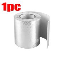 Gold/Silver Reflective Universal Car Tuning Accessories Car Exhaust Heat Insulation Aluminum Foil Tape Self-Adhesive Tape