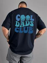 Hot selling mens fashionable letter printed breathable round neck Tshirt for summer outdoor high street top S