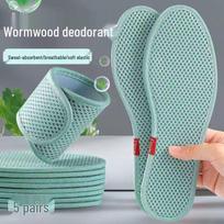 Breathable Bamboo Charcoal Insoles: Odor-Resistant, Sweat-Absorbent for Men's and Women's Sports Shoes Size 43