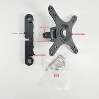 Universal Car Headrest Display Mount: Aluminum VESA Rear Seat Tablet & TV Holder