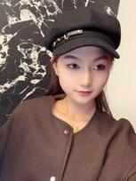 Women's Octagonal Sun Protection Beret - Trendy, Stylish, Versatile Hat for Spring/Summer, Logo Customizable Adjustable Size juoda