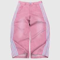ZYLLO Y2K Baggy Jeans High Quality Embroidered Striped Harajuku Sweatpants Men Women Hip Hop Streetwear Casual Wide Leg Denim Pants S rožinė