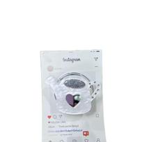 **MagSafe-Compatible Diamond Heart Kettle with Airbag Stand** Individual Packaging Bag