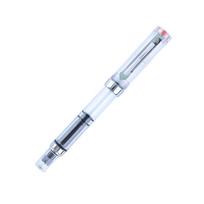 Lanbitou 3059 Piston Fountain Pen EF/F Nib Plastic Ink Pen Silver Clip Business Stationery Office School Supplies PK JINHAO (Clear,EF) gryna