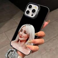 American Gen Z pop singer Sabrina Carpenter  Phone Case For iPhone 17,16,15,14Plus,Pro Max,XS,Colored Silver Plated Inside Cover iPhone14Plus