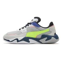 PUMA Storm Stitching 'Grey Neon Green' Men's 372274-02 EU 35.5