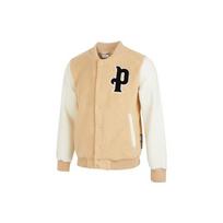 PUMA Logo Sherpa Baseball Jacket 'Beige' Men's 536182-20 S