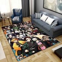 Anime Demon Slayer Washable Non-Slip Rug Carpet Larget Floor Mat Bedroom Home Decor LXRa7 60x90cm