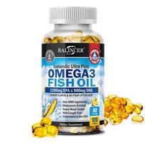 Omega-3 rūgštys 2250 mg Maisto papildas, su EPA, DHA, 120 minkštųjų kapsulių buteliuke 120 Capsules