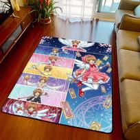 Cardcaptor Sakura Decorative Carpet Rug Anime Floor Mat Soft Feel Non Slip Base for Bedroom Living Room -QJY 60x90cm