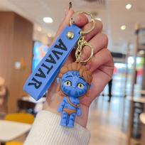 Creative Cartoon Avatar Keychain Three-Dimensional Doll Bag Couple Pendant Car Key Chain Small Gift