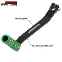 Motorcycle Aluminum CNC Gear Shifter Shift Pedal Lever For KAWASAKI KLX250 KLX 250 D-TRACKER 2001-2018 2019 2020 Dirt Bike JFG China Mainland