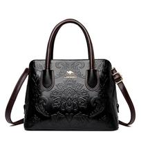 Large-capacity Tote Bag for Ladies, Embossed Handbag, Retro Mom Bag juoda