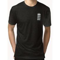 Vyriški Anglijos kriketo rinktinės logotipas T-shirt - Oficialiai licencijuotas Anglijos ir Velso kriketo valdybos (ECB) Ženklelis, Juodas su baltu emblema, Kvėpuojantis šortas S juoda