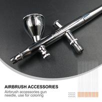 1Set Airbrush Needle Nozzle 0.2mm Precision Engineered Parts Kit for 130 470 Airbrush Replacement Cleaning Needle Hobby Tools China Mainland