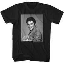 Elvis Portrait Black Music  Children's T-shirt 130