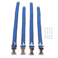 4Pcs Durable Stilt Strap Adjustable Fastening Strap Stage supply Fixing Belt  Interior construction mėlyna