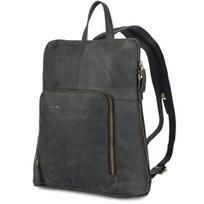 Women's Iconic Leather Backpack, Shoulder Bag, Nub Leather, Black, Beltimore