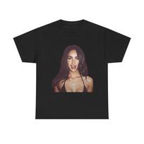 Megan Fox Unisex marškinėliai Storo medvilnės T-shirt Dovana Nauji grafiniai marškinėliai S