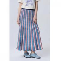 Benetton Multi Stripe Knit Skirt Bask05611 MU/OS