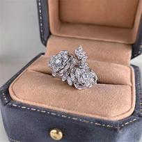 Elegant Adjustable Flower Bud Ring for Women - Trendy & High-End Style, Popular on TikTok and Xiaohongshu Adjustable Open