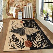 American Carpet Painting Art Butterfly Rugs Thickened and Dense Living Room Carpet Bedroom Fully Covered Carpet Fashionation 40x60cm