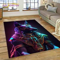 3D Anubis faraonas Horas Egipto mitologija Dievų kiliminis kilimėlis namams Svetainės miegamojo sofos durų kilimėlio dekoravimui, neslystantis kilimėlis. 40x60cm