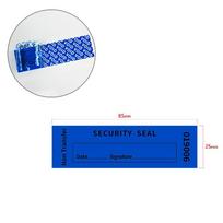 100Pcs Total Transfer Tamper Evident Labels Security Warranty Void Stickers Red Blue 25*85 Mm Triple Serial Numbers Seal Sticker mėlyna