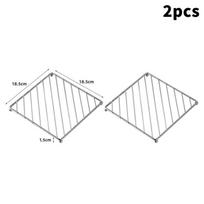 Square Metal Pot Mat Coasters Heat Insulation Pad For Bowl Dish Casserole Hot Pot Table Cookware Holder Placemat Kitchen Tools A