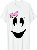 Cute Girl Ghost With Bow Ghoul Face Halloween T Shirt S įvairiaspalvis