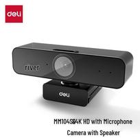 Deli 4K HD USB Webcam with Microphone, Auto Focus