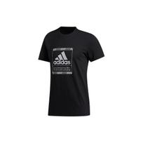 adidas Bos Metallic Sports Stylish Printing Round Neck Short Sleeve Black Men's GF1627 S