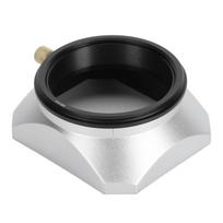55mm kvadratinis metalinis objektyvo gaubtas Aliuminio lydinio Retro skaitmeninio fotoaparato objektyvo gaubtas-šešėlis, skirtas 25 mm ar ilgesnio židinio nuotolio objektyvams, sidabrinis black