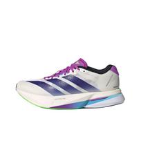 Adidas Adizero Boston 13 Madingi Patogūs Neslystantys Patvarūs Kvėpuojantys Palaikantys Atšokantys Bėgimo Bateliai Moteriški Kedai Balti Violetiniai JS4953 36⅔