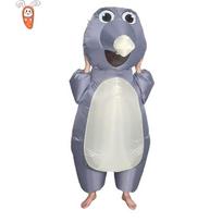 Helovino vakarėlio mielas animacinis pelės pripučiamas kostiumas One Size gray