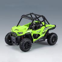 1:24 Alloy ATV Motorcycle Model Diecast Beach All-Terrain Off-Road Simulation Motorcycle Model Sound and Light Chidren Toys Gift žalia