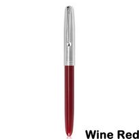 Jinhao 51A Fountain Pen Transparent Color EF/F Nib Luxury Elegant Calligraphy Ink Pens School Office Supplies Stationery PK 9019 (Wine Red,0.38mm(Hooded Nib)) vyno raudonos spalvos