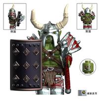 World Game Of Warcraft Orc Assembly Model Handheld Computer Case Desktop Decoration Ornament Action Figures Collectible Toy Gift