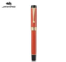 JINHAO 100 Centennial Resin Fountain Pen Nib Fine 18KGP Golden Clip Business Office Gift Pen Stationery School Supplies PK 9019 (as the picture,EF)