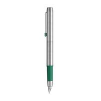 MAJOHN B25 Metal Fountain Pen F Nib with Ink Absorber Spades God of War Fountain Pen Stainless Steel Fountain Pen žalia
