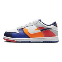 (PS) Nike Dunk Low SE 'White Light Silver Midnight Navy' Kids' FQ7673-100 EU 29.5