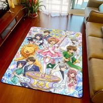 Cardcaptor Sakura Anime Design Rug Carpet Floor Mat Soft Surface Non Slip Base for Living Room Bedroom -QJY 60x90cm