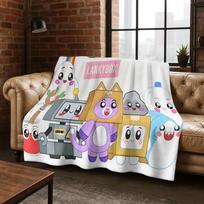 Manta de franela Rocky con dibujos animados Lankybox, bonita manta suave y acogedora para el hogar, dormitorio, cama, sofá 75cmx90cm