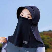 Solid Color Ice Silk Mask UV Protection UV Protection Veil Thin Sunscreen Face Cover  Cycling juoda