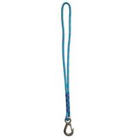 Heavy Duty Nylon Sling With Metal Hook - Wear-Resistant - Suitable For Outdoor Hammocks, Tree Swings, And Patio Chairs mėlyna