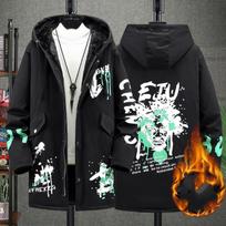 Men's Winter Long Snow Parka Thickened Coat Outdoor Warm Zipper Jacket 10XL