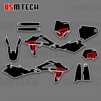 DSMTECH  For Husqvarna TC TE WR 250 450 510 2005 2006 2007 Full Graphics Decals Stickers Kit Motorcycle Background Custom 001 No Number